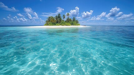 Landscape Drone View of Maldives