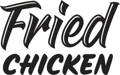 This collection of black and white line art illustrations depicts various pieces of fried chicken, including drumsticks and breasts.