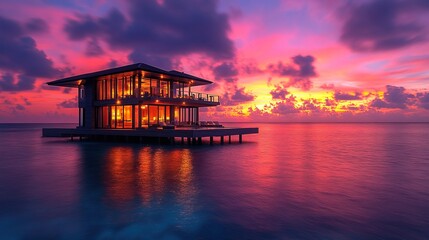 Landscape Drone View of Maldives