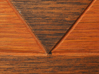 Carving on an old cabinet