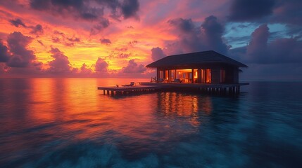 Landscape Drone View of Maldives