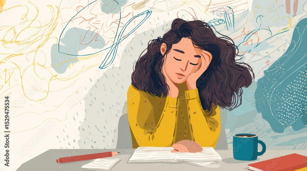 Poster exploring journaling as an effective coping strategy for managing ptsd and enhancing mental health