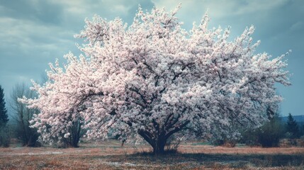 Serene Springtime: A Majestic Blossom Tree