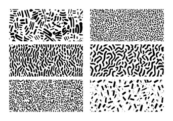 collection of dynamic abstract seamless patterns