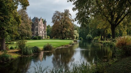 Serene Castle by the Water