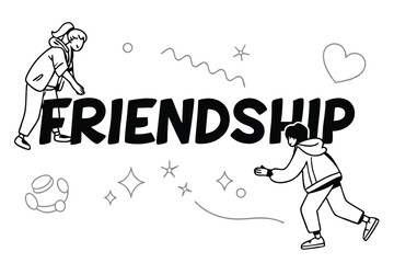 Bold sans serif minimalist simple design elements