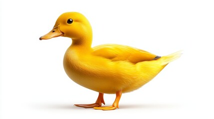 Obraz premium Adorable yellow rubber ducky floating peacefully on calm water picture of playful serenity