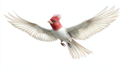 Obraz premium Bird majestic flight wings spread wide against the expansive sky