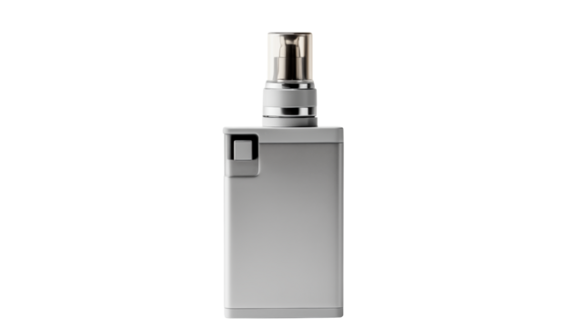 Sleek Silver Vaporizer Device Studio Shot Product Photography