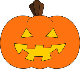 Cute Halloween Jack-o'-lantern Pumpkin

