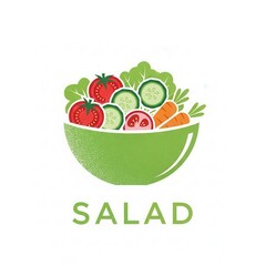 Fresh salad bowl with vegetables