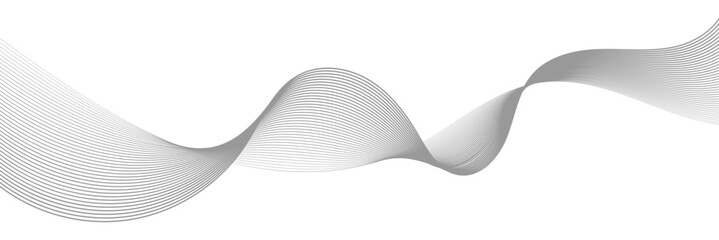 Abstract wave line business background. Technology abstract lines on white background. Technology, data science, geometric border pattern. Isolated on white background. Vector illustration.