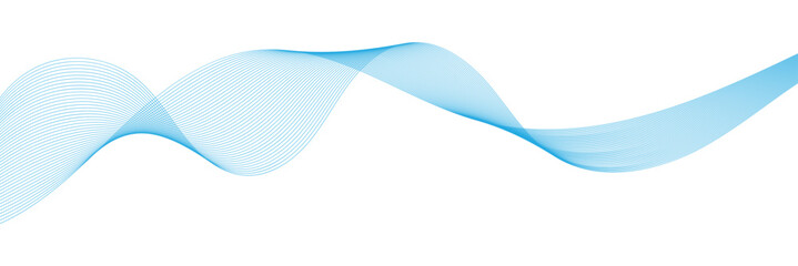 Thin line wavy abstract background. Abstract frequency sound wave lines, twisted curve lines and technology background. Line art striped graphic template, banner background. Vector illustration