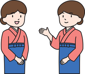 和食店の女性スタッフ