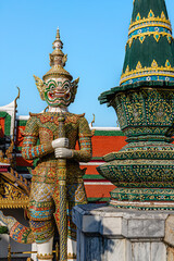 Wat Phra Kaew, Temple of the Emerald Buddha, Bangkok, Thailand