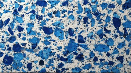 Blue and White Terrazzo Texture: A Stunning Abstract Design