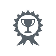 Victory badge icon design concept collection simple template