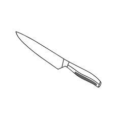 silhouette image of knife with transparent background