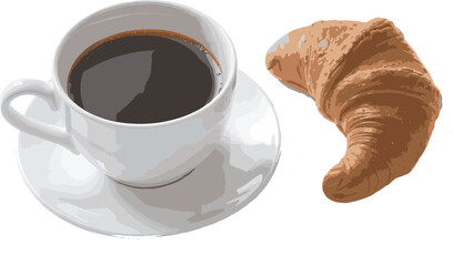 coffee and croissant