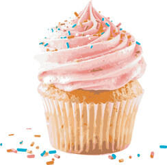cupcake with sprinkles