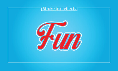 Colorful Fun Stroke Text Effect for Playful Designs and Social Media Graphics new 2025 trendy unique