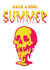 Have a Cool Summer distressed t-shirt vector design