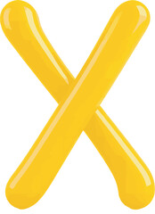3d golden cross mark