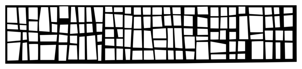 abstract geometric panel pattern for laser cutting and cnc