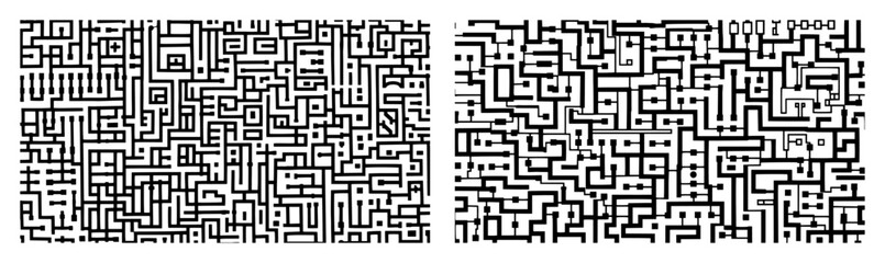 complex maze pattern set for laser cutting and engraving