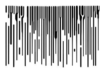 melting ink drip style vertical pattern panel