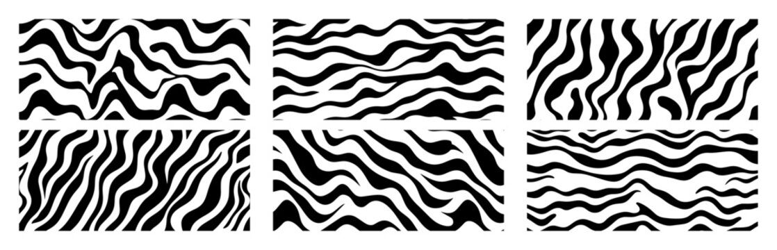 zebra stripe abstract pattern panel collection