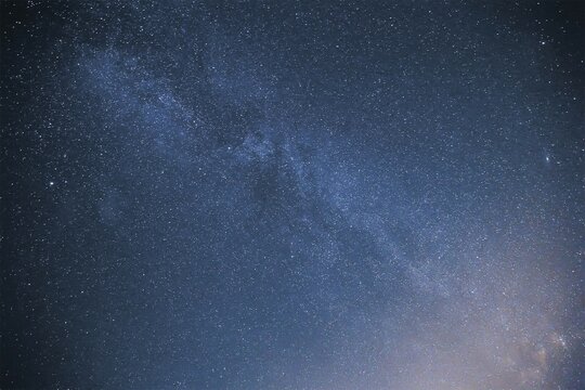 A captivating view of the milky way galaxy stretching across the night sky