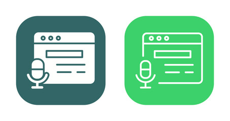 Podcast Website Icon Design