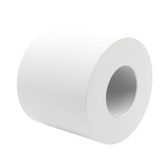 White Toilet Paper Roll Isolated on Transparent Background PNG File Element for Graphic Design