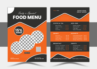 Modern Restaurant Food Menu Template Elegant And Minimalist Design