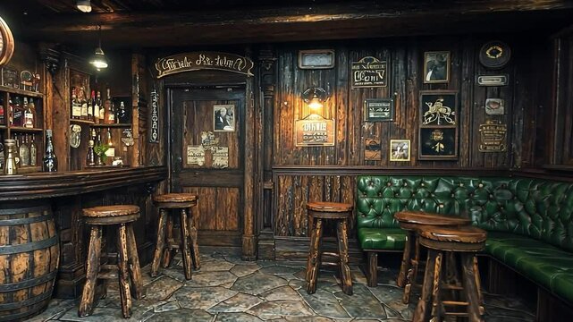 traditional irish pub-inspired room video
