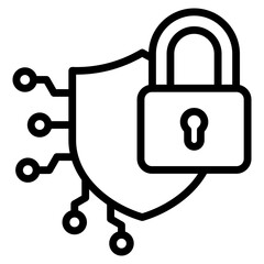 Cybersecurity Shield Icon