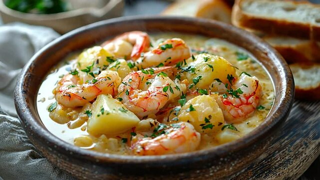 traditional irish seafood chowder video