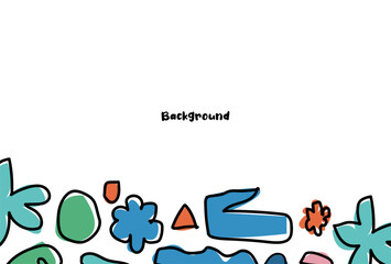 ABSTRACT DOODLE background 4K simple theme for presentation or social media or flyer or banner or HD wallpaper