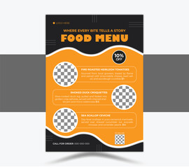 Elegant And Modern Food Menu Template Minimalist Restaurant Menu Design