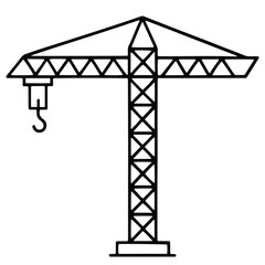 crane hook vector illustration