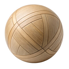 Fototapeta premium Elegant Wooden Sphere with Intricate Design