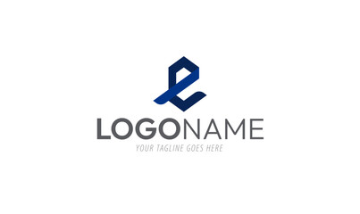 Modern Abstract Letter E Logo Design: Professional Branding Element logo