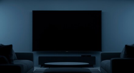 Modern living room with TV