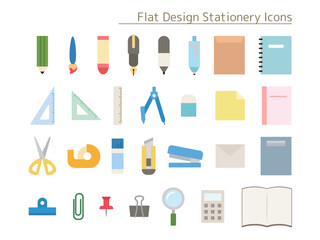 文具_フラットデザインアイコン