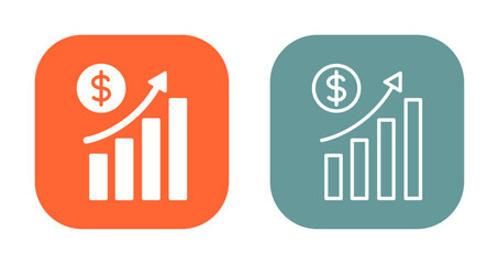 Financial Analytics Icon Design