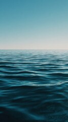 Fototapeta premium A High Resolution image of calm body of water with a blue color.