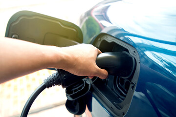 Hand insert Electric Charger for charge electric car; EV car charging station