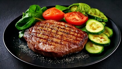 Grilled Steak with Fresh Vegetables A Delicious and Healthy Meal