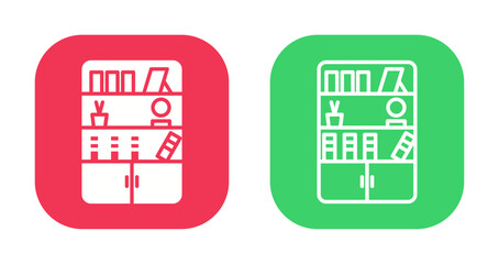 Book Shelf Icon Design